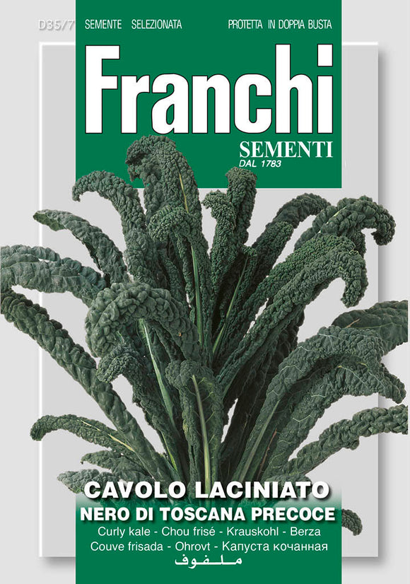 Curly Kale 'Cavolo Nero Of Tuscany' - Green's of Ireland Online Garden Shop.  Vegetable Seeds, Franchi, Daffodil Bulbs, Tulip Bulbs, Crocus Bulbs, Autumn Bulbs, Bulbs, Cheap Bulbs