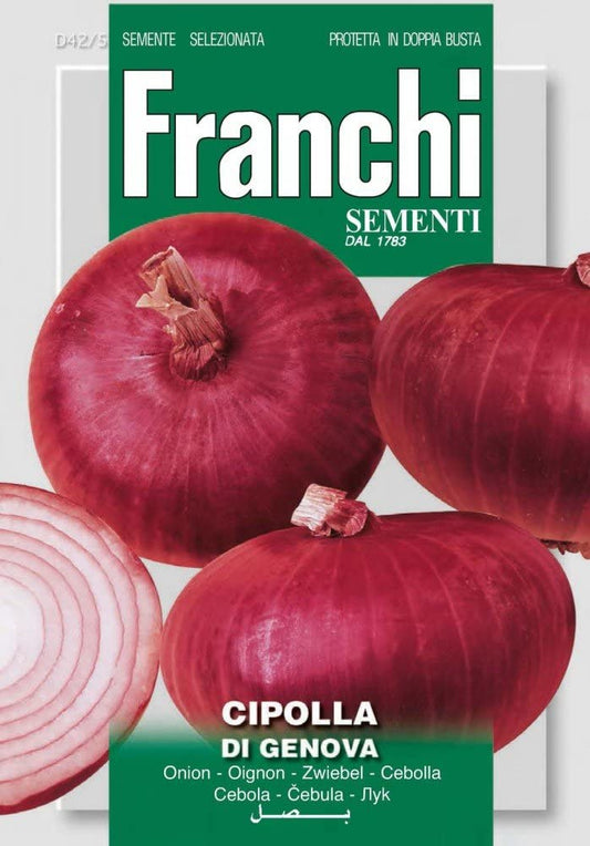 Red Onion Of Genova Seeds - Green's of Ireland Online Garden Shop.  Vegetable Seeds, Franchi, Daffodil Bulbs, Tulip Bulbs, Crocus Bulbs, Autumn Bulbs, Bulbs, Cheap Bulbs