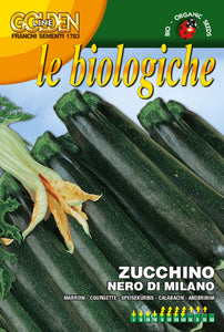 Organic Courgette Nero Of Milano - Green's of Ireland Online Garden Shop.  Vegetable Seeds, Franchi, Daffodil Bulbs, Tulip Bulbs, Crocus Bulbs, Autumn Bulbs, Bulbs, Cheap Bulbs