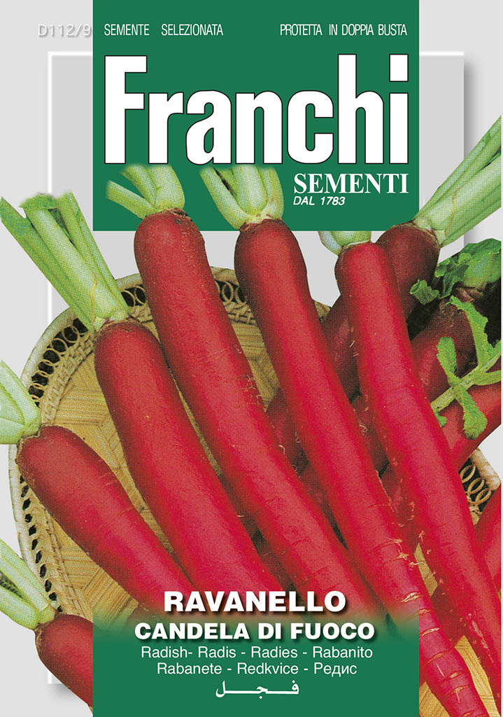 Radish 'Candela Di Fuoco' - Green's of Ireland Online Garden Shop.  Vegetable Seeds, Franchi, Daffodil Bulbs, Tulip Bulbs, Crocus Bulbs, Autumn Bulbs, Bulbs, Cheap Bulbs