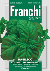 Basil Napoletano - Green's of Ireland Online Garden Shop.  Vegetable Seeds, Franchi, Daffodil Bulbs, Tulip Bulbs, Crocus Bulbs, Autumn Bulbs, Bulbs, Cheap Bulbs