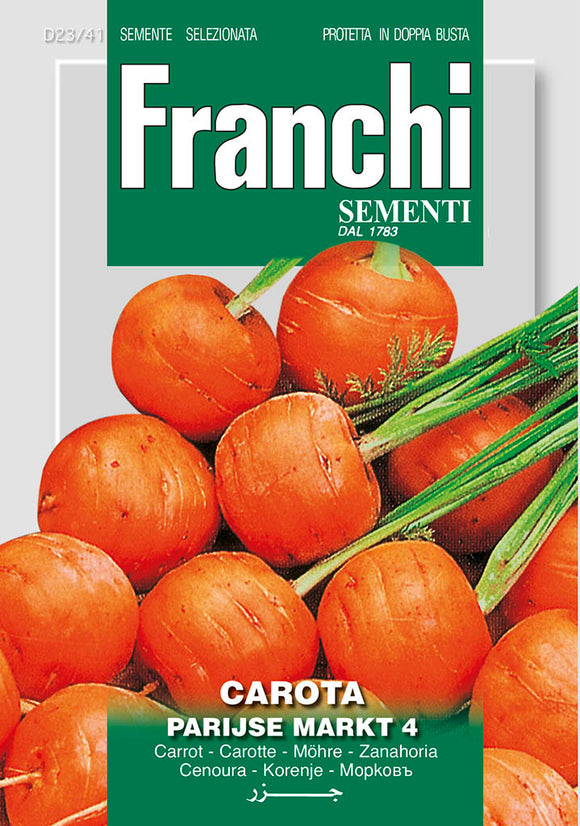 Carrots  'Parisier Markt'  - Green's of Ireland Online Garden Shop.  Vegetable Seeds, Franchi, Daffodil Bulbs, Tulip Bulbs, Crocus Bulbs, Autumn Bulbs, Bulbs, Cheap Bulbs