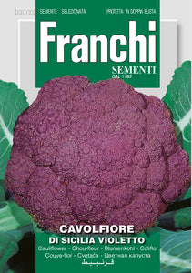 Cauliflower Violetto Sicilia - Green's of Ireland Online Garden Shop.  Vegetable Seeds, Franchi, Daffodil Bulbs, Tulip Bulbs, Crocus Bulbs, Autumn Bulbs, Bulbs, Cheap Bulbs