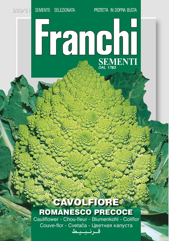 Romanesco Cauliflower - Green's of Ireland Online Garden Shop.  Vegetable Seeds, Franchi, Daffodil Bulbs, Tulip Bulbs, Crocus Bulbs, Autumn Bulbs, Bulbs, Cheap Bulbs
