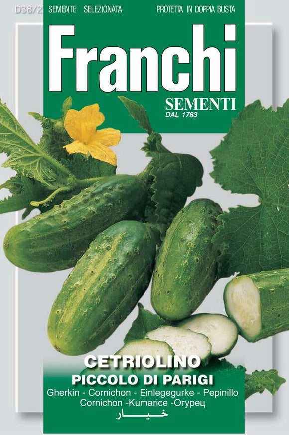 Cornichon Gherkin Of Paris - Green's of Ireland Online Garden Shop.  Vegetable Seeds, Franchi, Daffodil Bulbs, Tulip Bulbs, Crocus Bulbs, Autumn Bulbs, Bulbs, Cheap Bulbs