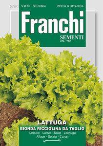 Lettuce  Bionda Ricciolina - Green's of Ireland Online Garden Shop.  Vegetable Seeds, Franchi, Daffodil Bulbs, Tulip Bulbs, Crocus Bulbs, Autumn Bulbs, Bulbs, Cheap Bulbs