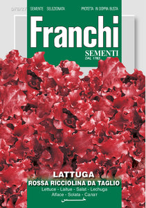 LettuceRossa Ricciolina - Green's of Ireland Online Garden Shop.  Vegetable Seeds, Franchi, Daffodil Bulbs, Tulip Bulbs, Crocus Bulbs, Autumn Bulbs, Bulbs, Cheap Bulbs
