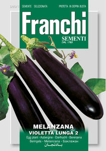 Aubergine  'Violetta Lunga' - Green's of Ireland Online Garden Shop.  Vegetable Seeds, Franchi, Daffodil Bulbs, Tulip Bulbs, Crocus Bulbs, Autumn Bulbs, Bulbs, Cheap Bulbs