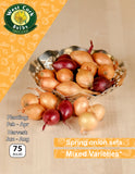 Spring Onion Sets Mixed - Green's of Ireland Online Garden Shop.  Onion Sets, West Cork Bulbs, Daffodil Bulbs, Tulip Bulbs, Crocus Bulbs, Autumn Bulbs, Bulbs, Cheap Bulbs