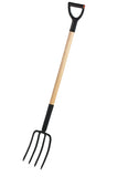 Ermet Garden Fork Digging fork • Beech, lacquered, strong handle • Ergonomic HDPE grip • Hardened steel head Made 100% in EU. Weight 1900g Length 1200mm Colour Black/Natural Material Hardened steel, beech wood. Made in 100% in EU Green's of Ireland - Online Garden Shop